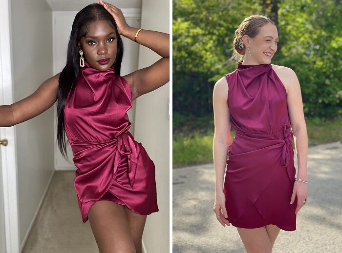 Wrap & Wow In 2024: The Satin Halter Mini Dress that’s Knot Your Average Party Dress!