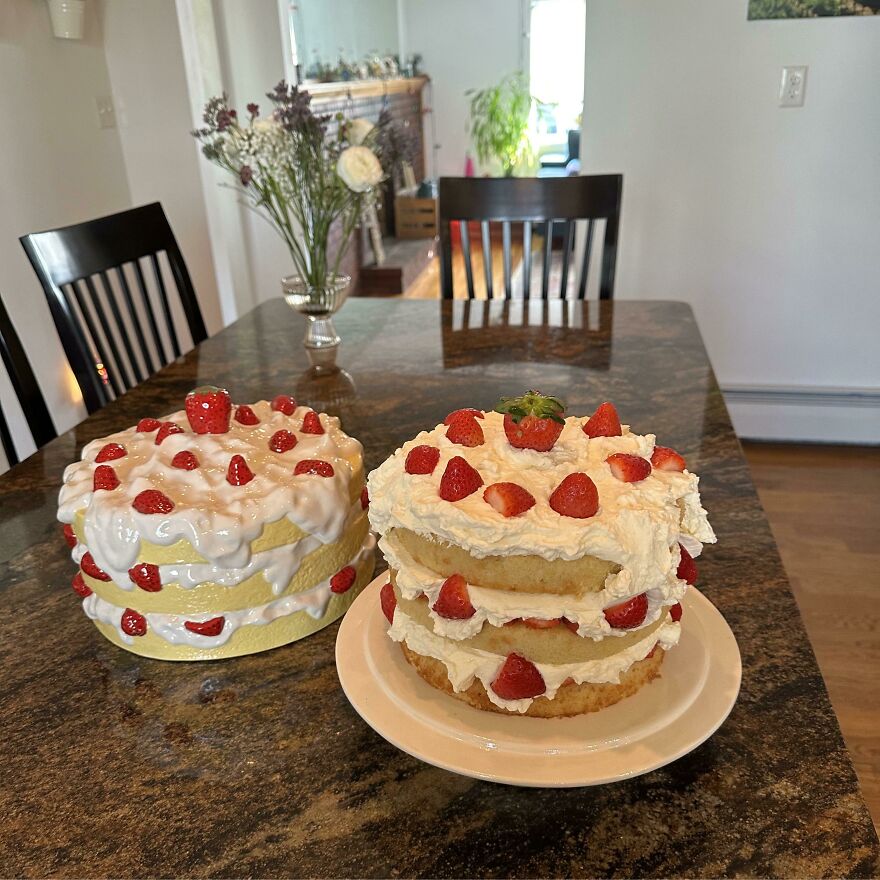 My Husband Thrifted Me This Vintage Cake Stand So I Knew What I Had To Do