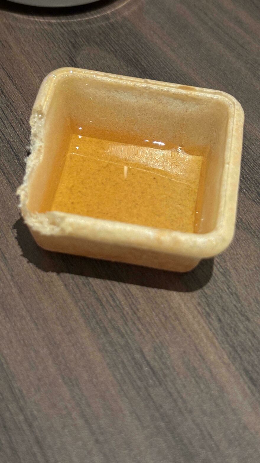 This Honey Container From My Hotel Breakfast Buffet Is Edible