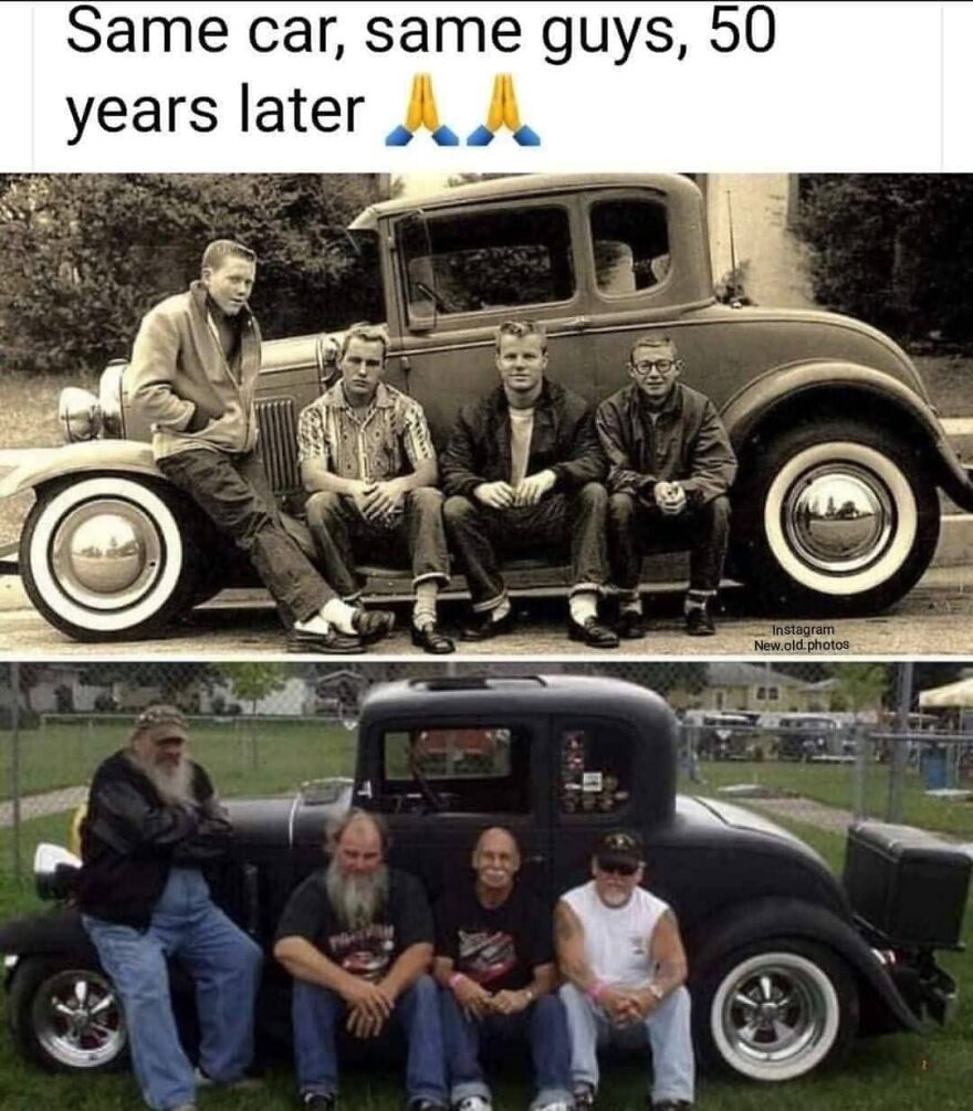 Same Car, Same Guys, 50 Years Later 🤩
facebook " Group "
vintage / History Of Everything & Weird Facts
................................... .................................
.
.
.
.
.
#friends #friendship #50years #classic #memories💕 #50yearslater #hangout #memo #remembers #backday #memories #menory #friend #memory #backintheday #teenagers #friendships #remember #rememberwhen #50y #50yearsago #classiccars #oldcars #classiccar
...................................
.
.
.
.
.
.