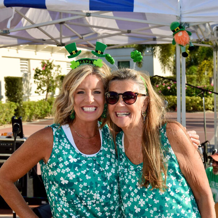 Flaunt Your Irish Spirit: V-Neck Tank Tops With Clover Print For A Breezy, Fashion-Forward Celebration!