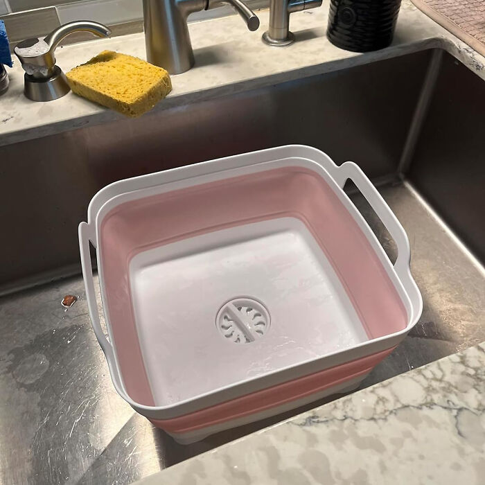 Effortless Cleanup Companion: 9l Portable Sink With Drain Plug For Washing Dishes Anywhere