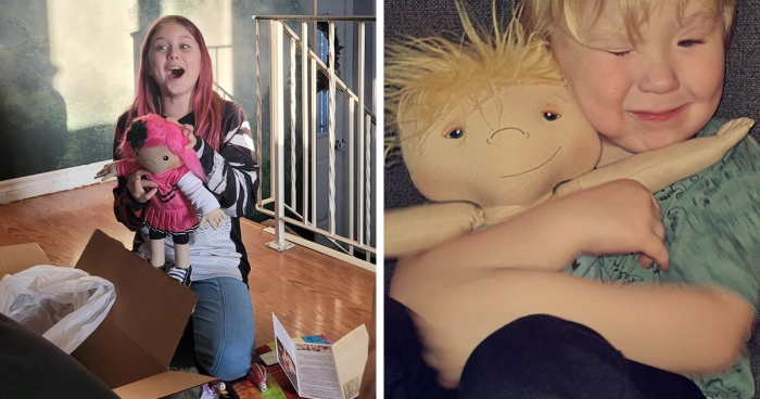 30 Kids Given Chance To Play With Dolls That Look Like Them, Representing Their Rare Conditions