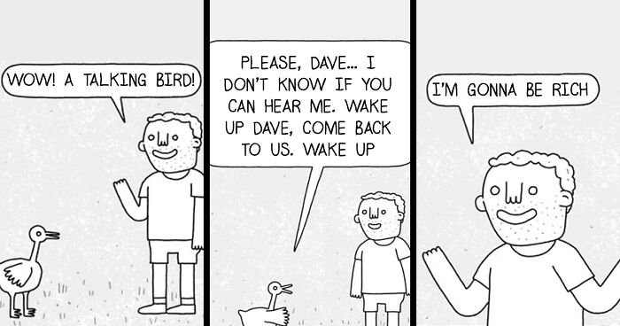 Hilarious Offbeat Endings To Surreal Scenarios By This Comic Artist (30 Pics)