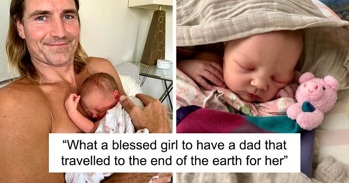 “A Little Angel”: Dad Flies To Meet Baby Girl After Mother Wanted To Put Her Up For Adoption