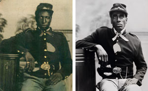 6 Side-By-Side Portraits Of Black Civil War Heroes And Their Direct Descendants