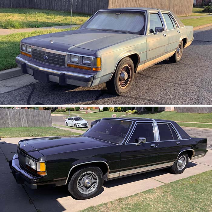 Before/After - 1988 Crown Vic Lx - The Panther Has Had Some Work Done! Purrs And Roars At 89k Miles Along With Some Modern Upgrades