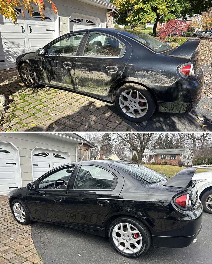 Before And After Of The 2004 SRT4 Original Owner That Sat For 14 Years. It’s Not Perfect But It’s A Good Start