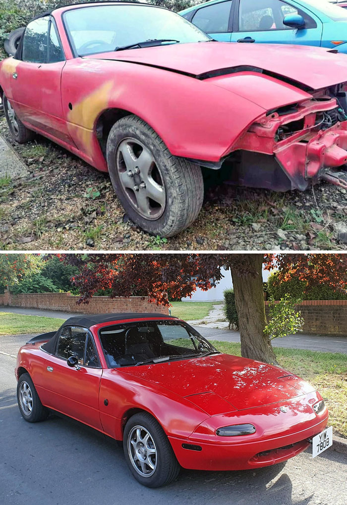 Before And After Of My 1992 Mazda Eunos Roadster