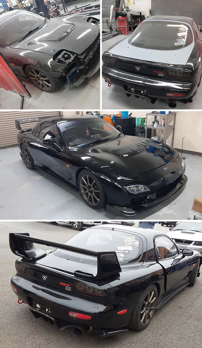 RX-7 Class Project, Before And After