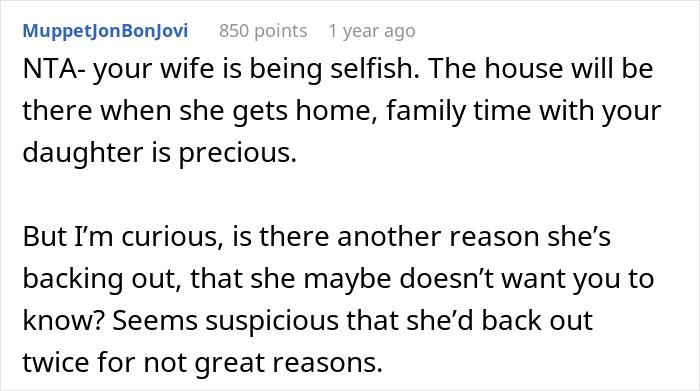 “[Am I The Jerk] For Calling My Wife A Jerk After She Bailed Off A Family Trip”