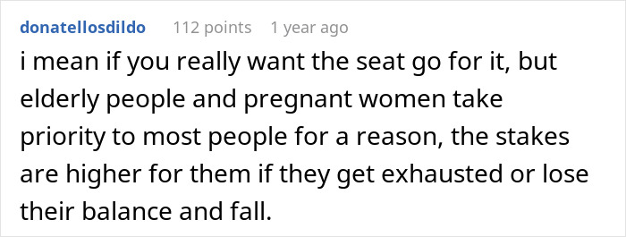 Person Refuses To Give Up Seats For The Pregnant And Elderly, Starts A Fierce Debate