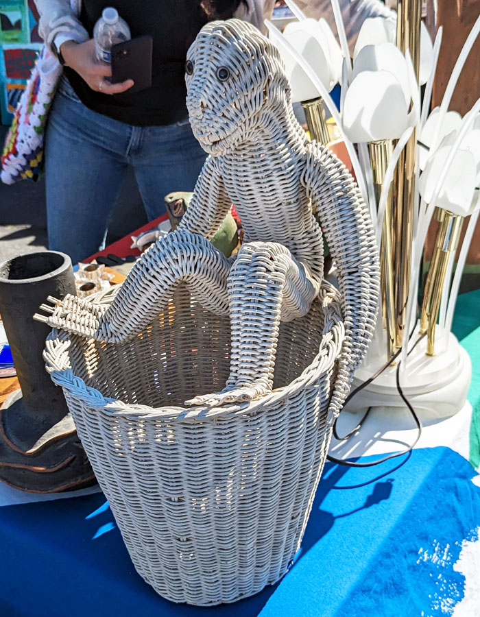 This Wicker Basket With A Creepy Squatter