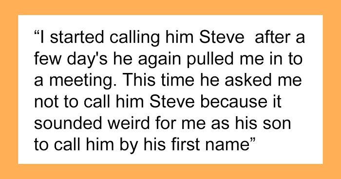 Son Calls Dad 'Boss' For 20 Years As Malicious Compliance While Working Together