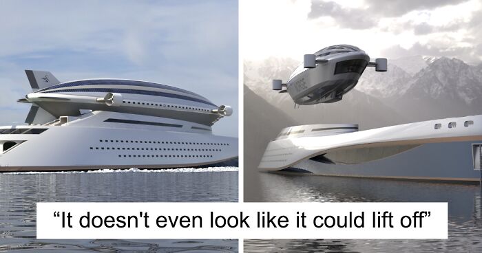 New $1B Mega Yacht Dominates Sky And Sea With Detachable Blimp And Hover Sailing Tech