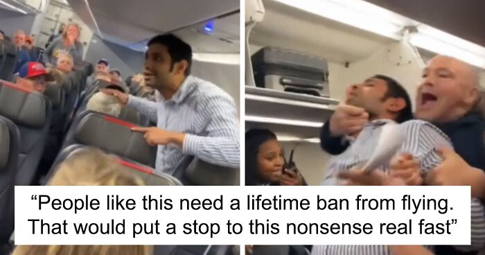 Fellow Passengers Forcibly Remove Man From Plane After He Uses Racial Slurs