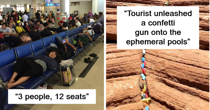 76 Times People Saw Entitled Tourists Breaking Rules Just Because And Shamed Them Online