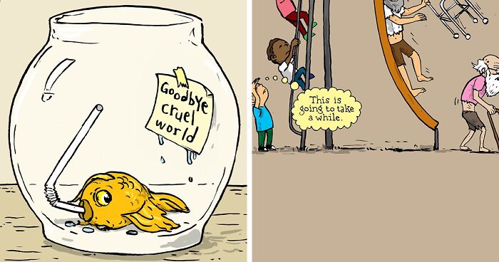 Artist Creates Single-Panel Comics That Are Sure To Lift Your Spirits (32 New Pics)