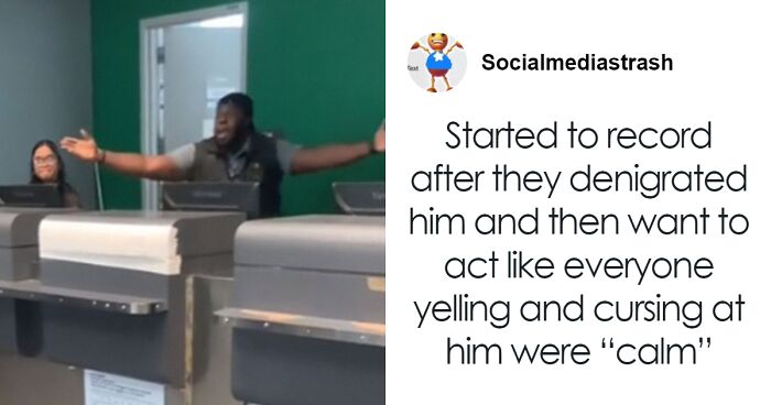 Wild Interaction Between Furious Airport Clerk And Frustrated Passengers Divides People Online