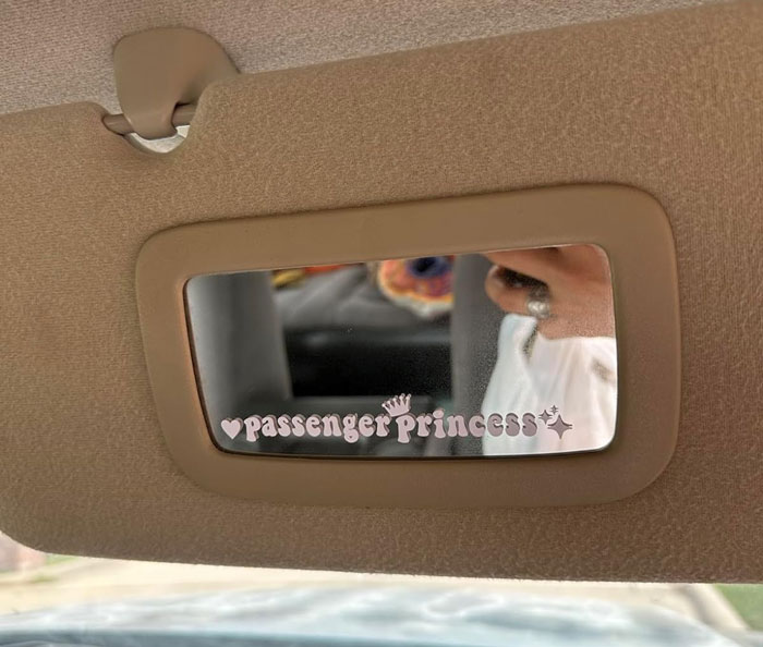 Be Your BF's 'Passenger Princess' With This Cheeky Car Rearview Mirror Window Sticker That Screams Cute & Fun!