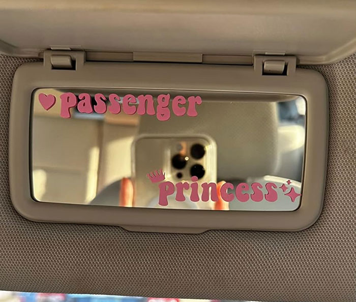 Be Your BF's 'Passenger Princess' With This Cheeky Car Rearview Mirror Window Sticker That Screams Cute & Fun!