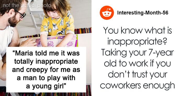 Mom Freaks Out After Male Coworker Plays With Her Kid: “It’s Unfair To Treat Me Like A Creep”