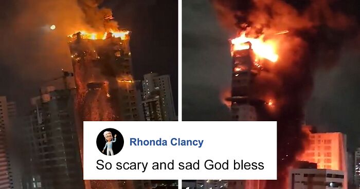 Fire Engulfs High-Rise Building In Brazil