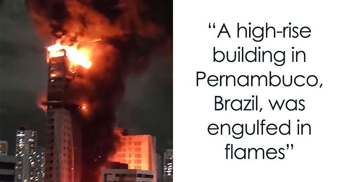 Fire Engulfs High-Rise Building In Brazil