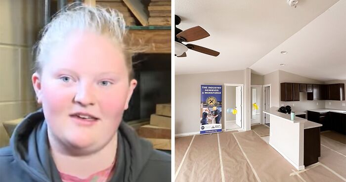 18 Y.O. Spent 3 Years Building A House In Class, Her Parents Surprise Her By Buying It