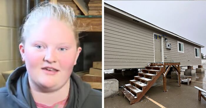 18 Y.O. Spent 3 Years Building A House In Class, Her Parents Surprise Her By Buying It