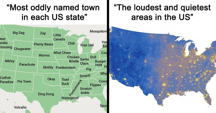 45 Maps That Portray The Lesser Known Facts About The US