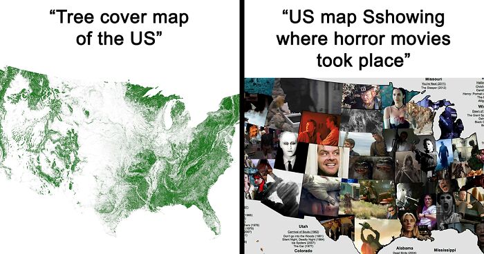 45 Interesting Facts And Statistics Of The US, Shown Through Maps