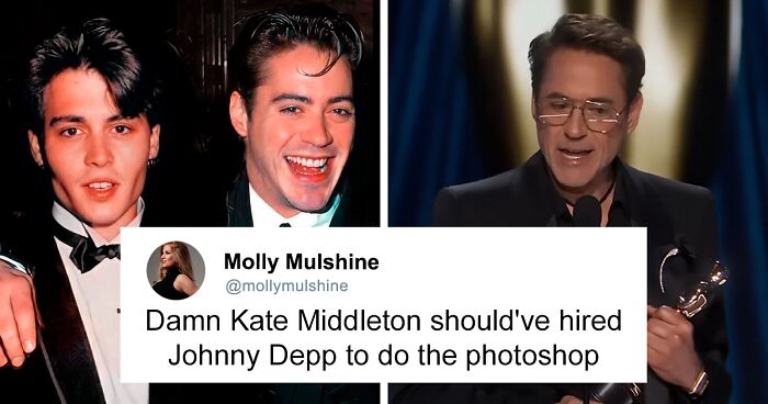 Johnny Depp Mired In Latest Photo-Editing Scandal After Posting Fake Pic With Robert Downey Jr.