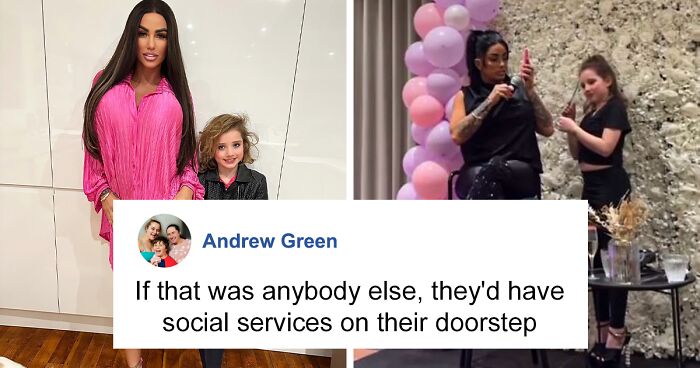 Glamor Model Katie Price Sparked Outrage After Taking 9-Year-Old Daughter To Party In Makeup