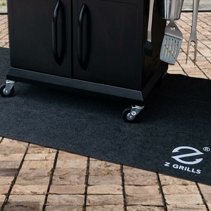 Stay Clean & Safe: Z Grills Under Grill Mat , Your Outdoor Grilling Ally!