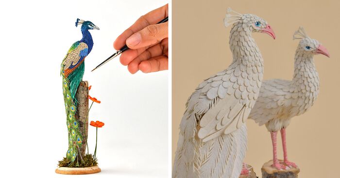 Our Miniature Paper Sculptures That Are A Celebration Of The Diversity Of Birds (11 Pics)