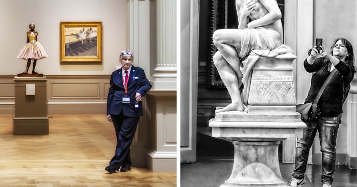 I Went To A Museum And Photographed Some Unintended Parallels Between People And Art (19 Pics)