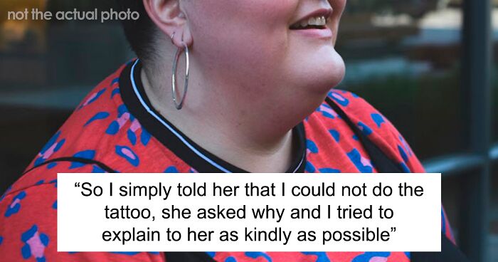 “She Should Go Wash Her Folds”: Overweight Woman Throws A Scene After Artist Refuses To Tattoo