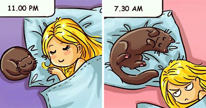 68 Comics Capturing The Charisma Of A Cat With Main Character Energy, By This Artist