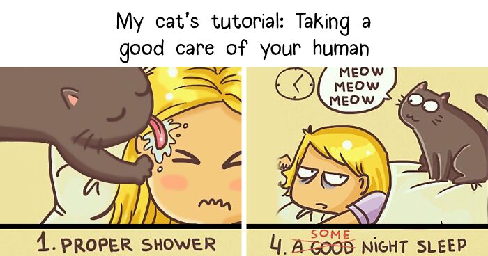 Main Character Energy: 68 Relatable Comics About Life With A Cat, By This Artist