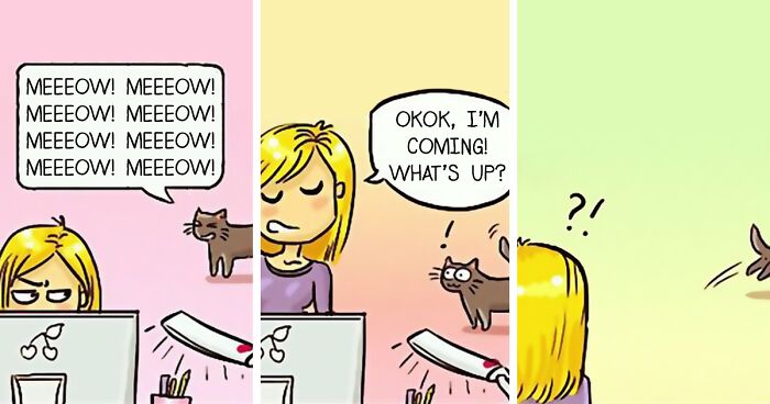 68 Hilarious Comics About A Cat That Radiates Main Character Energy, By This Artist From Tallinn