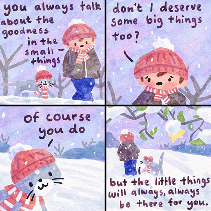 Artist Draws Wholesome Watercolor Comics About Mental Health (37 New Pics)