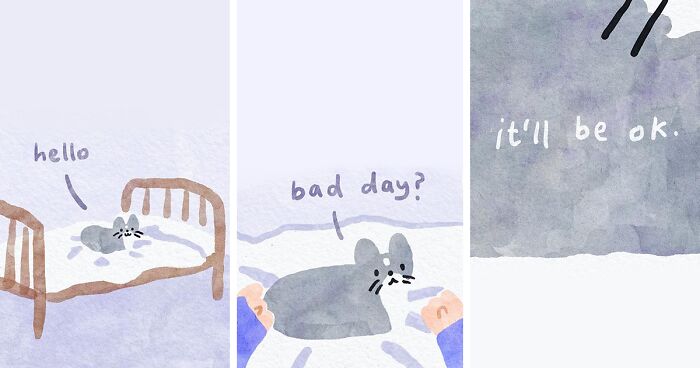 37 New 'Swatercolour' Comics About A Helpful Cat Who Might Stop You From Feeling Blue