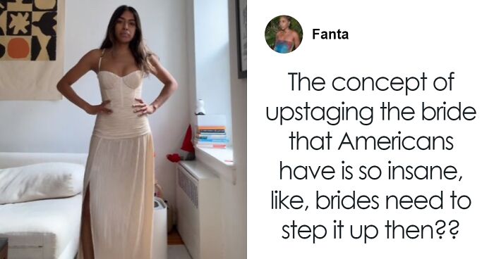 Woman Sparks Debate About Wedding Etiquette After Sharing “Tan” Dress She Wanted To Wear To An Event