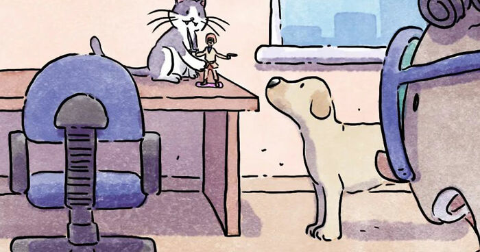 Artist's Wordless Comics On Life With Pets Win Hearts Worldwide: 5 New Comics