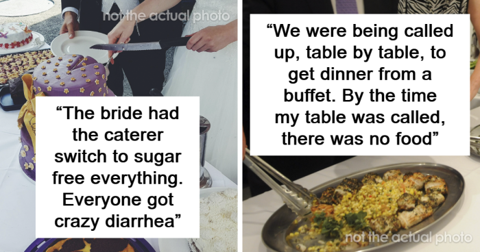 “What Is The Worst Wedding Food You Have Been Served?” (34 Answers)