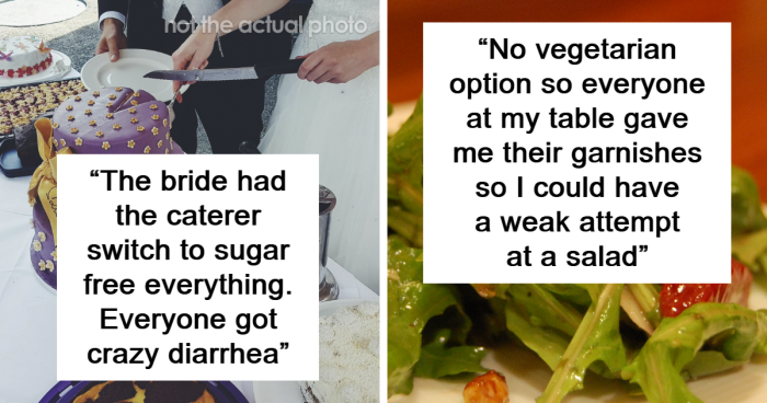 34 Wedding Guests Reveal The Very Worst Things They’ve Eaten At The Reception