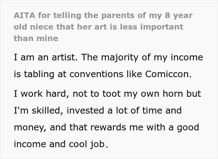 "It's Just A Hobby": Family Hijack Woman's Comic Con Table To Promote Her 8-Year-Old Niece