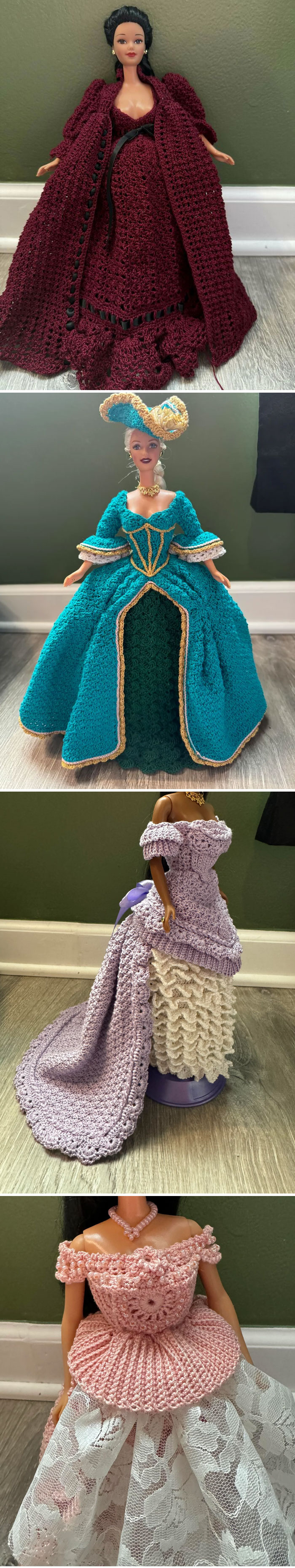 Crochet Dresses For My Barbies