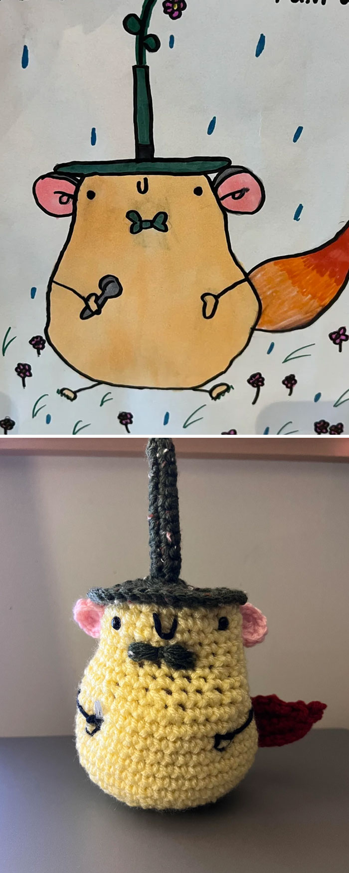 Crocheted My Daughters Picture She Drew